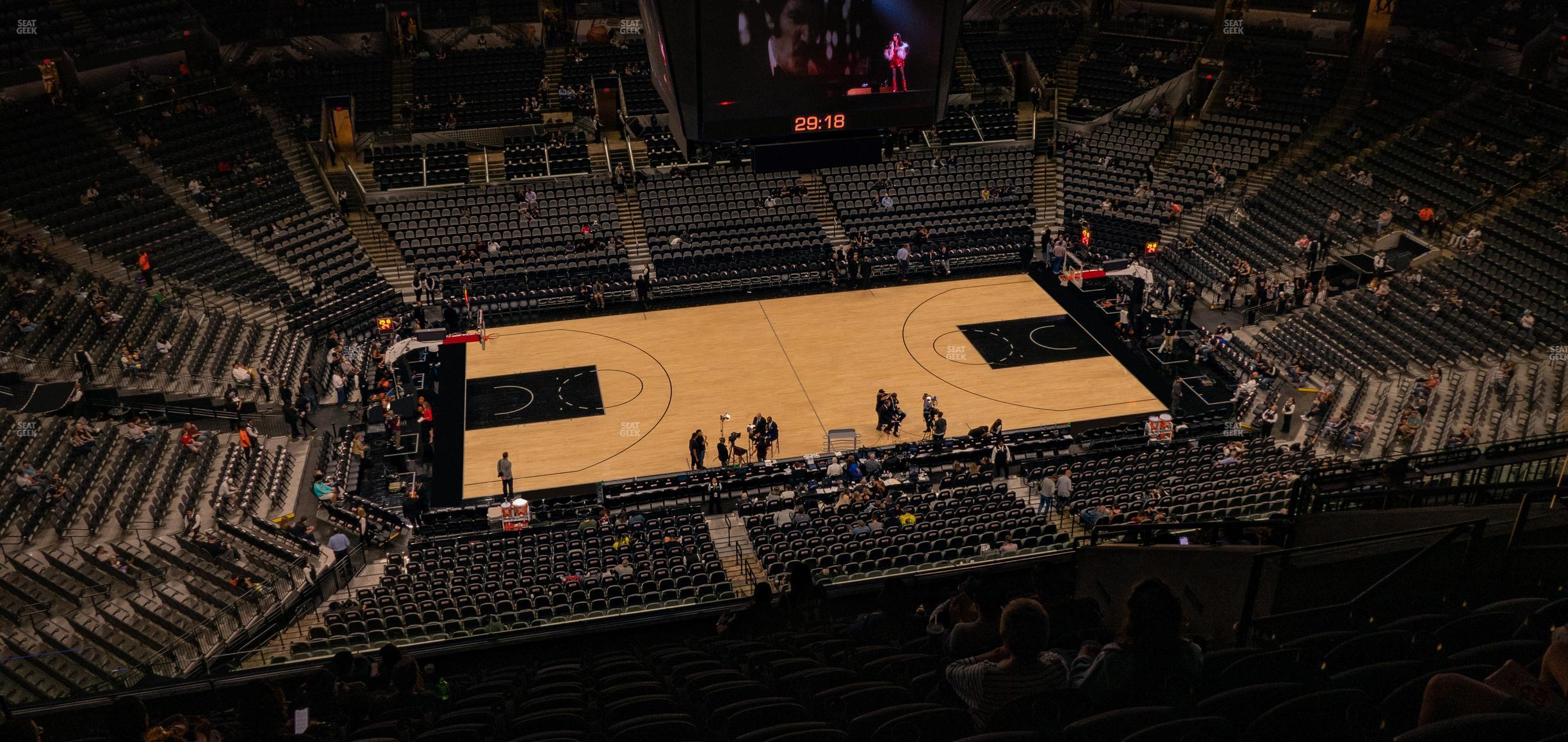 Seating view for Frost Bank Center Section 209