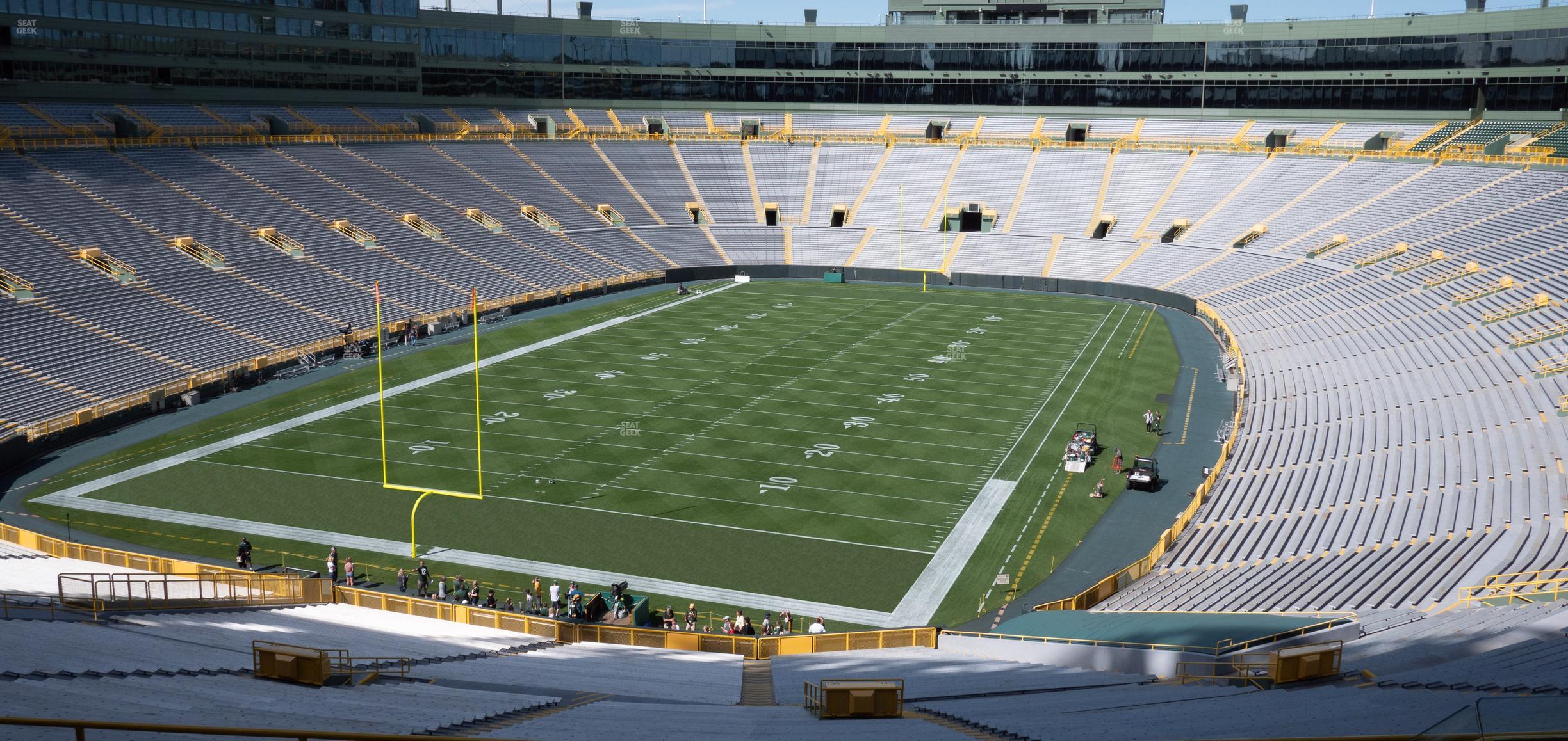 Seating view for Lambeau Field Section 349