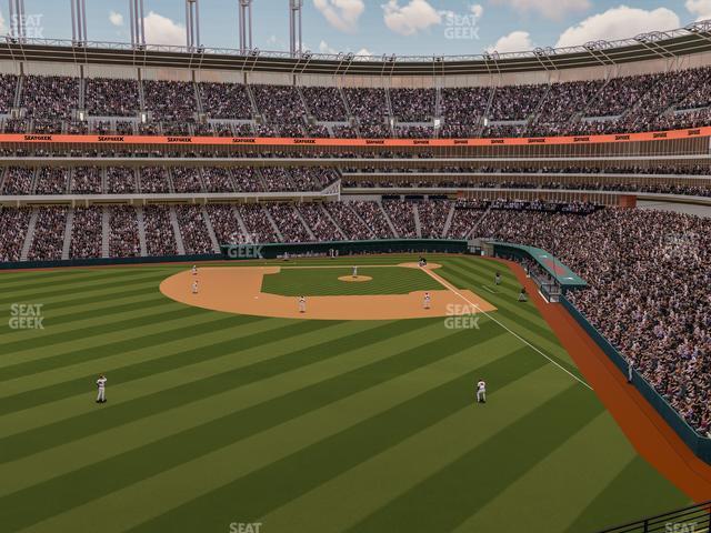 Seating view for Progressive Field Section 180