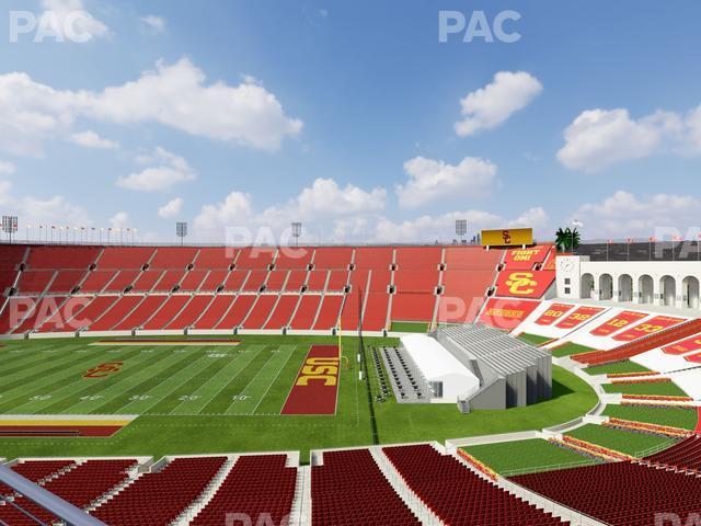 Seating view for Los Angeles Memorial Coliseum Section Deck 400