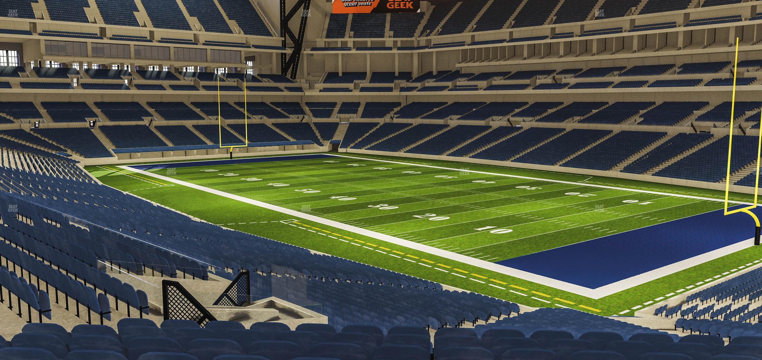 Seating view for Lucas Oil Stadium Section 206