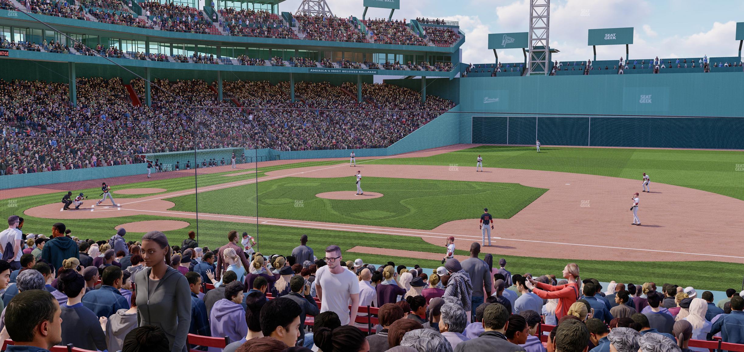 Seating view for Fenway Park Section Loge Box 110