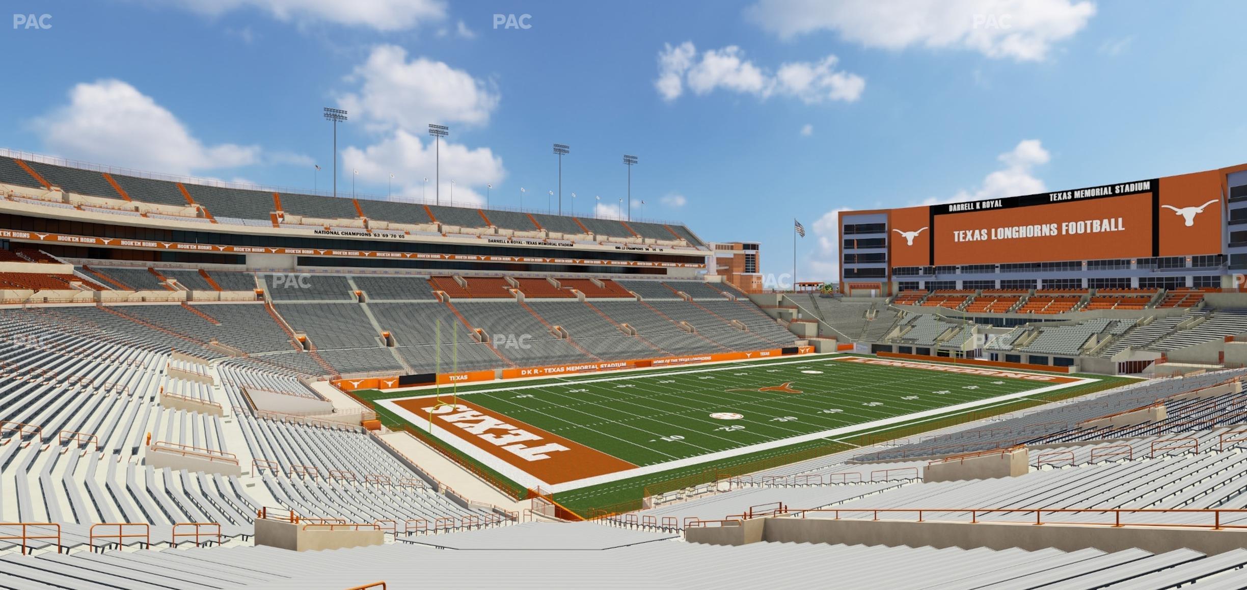 Seating view for Darrell K Royal - Texas Memorial Stadium Section 13