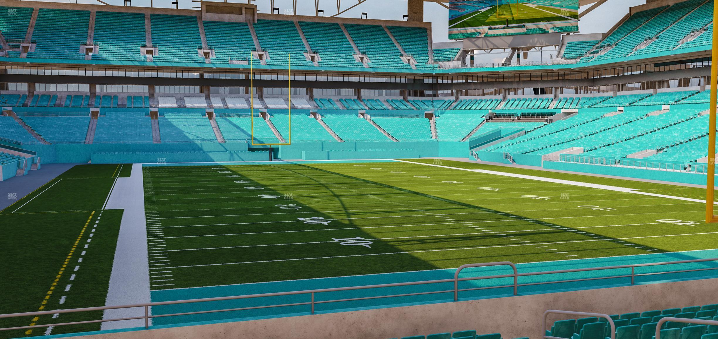 Seating view for Hard Rock Stadium Section 134