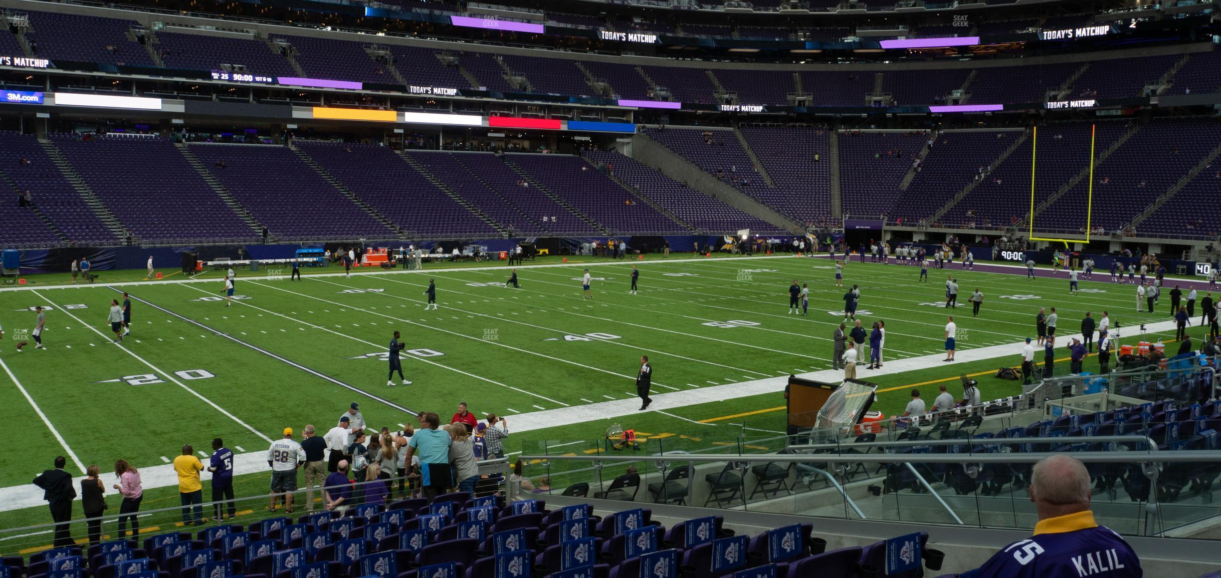 Seating view for U.S. Bank Stadium Section 132