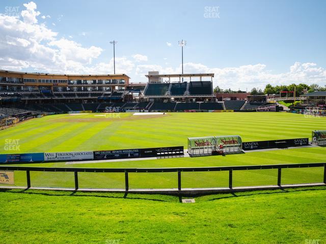 Seating view for Rio Grande Credit Union Field at Isotopes Park Section Ga Berm Seating