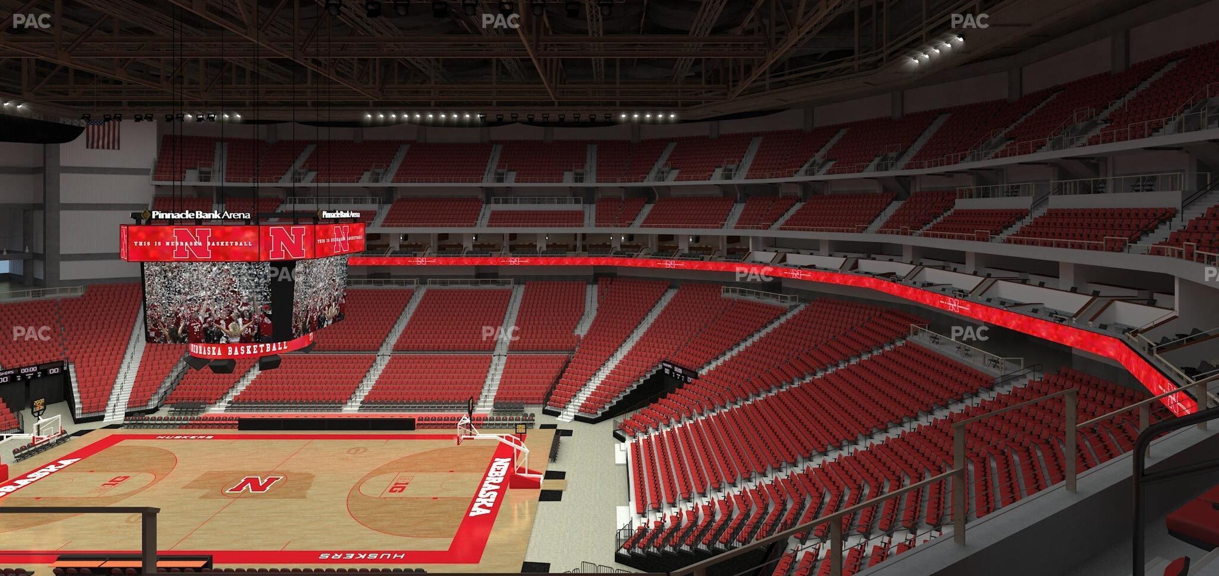 Seating view for Pinnacle Bank Arena Section 217