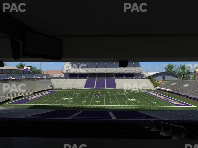 Seating view for Husky Stadium Section Club Husky 206