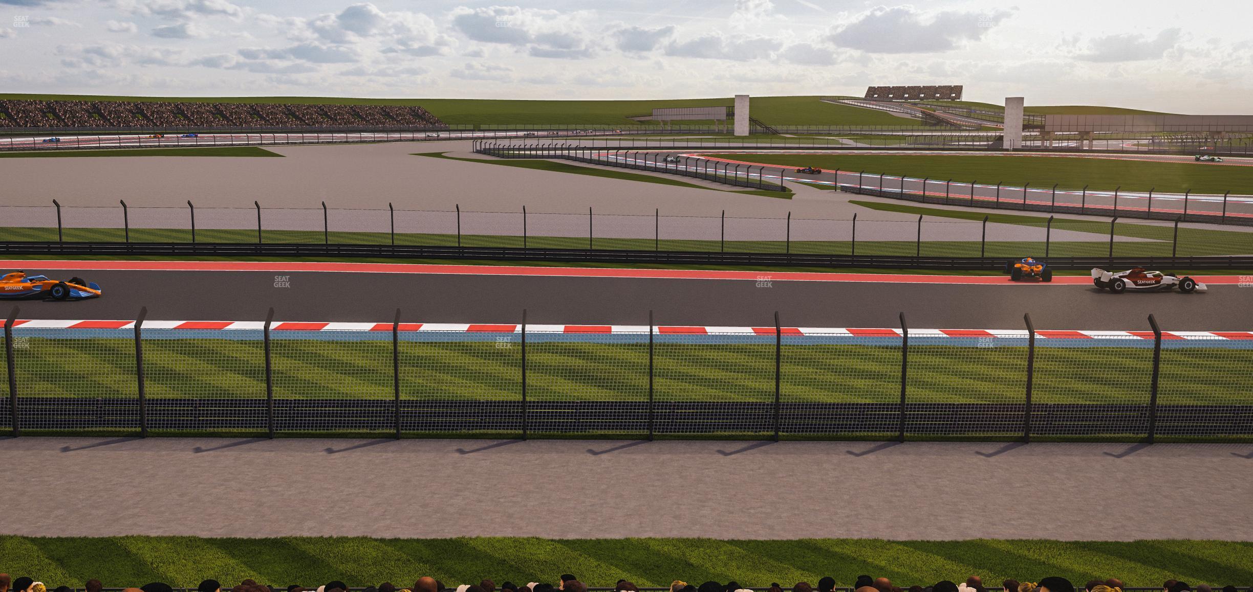 Seating view for Circuit of The Americas Section Turn 12 Bleachers 4