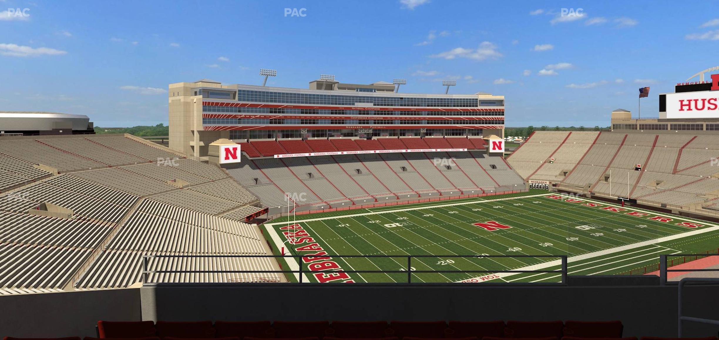 Seating view for Memorial Stadium Nebraska Section 413