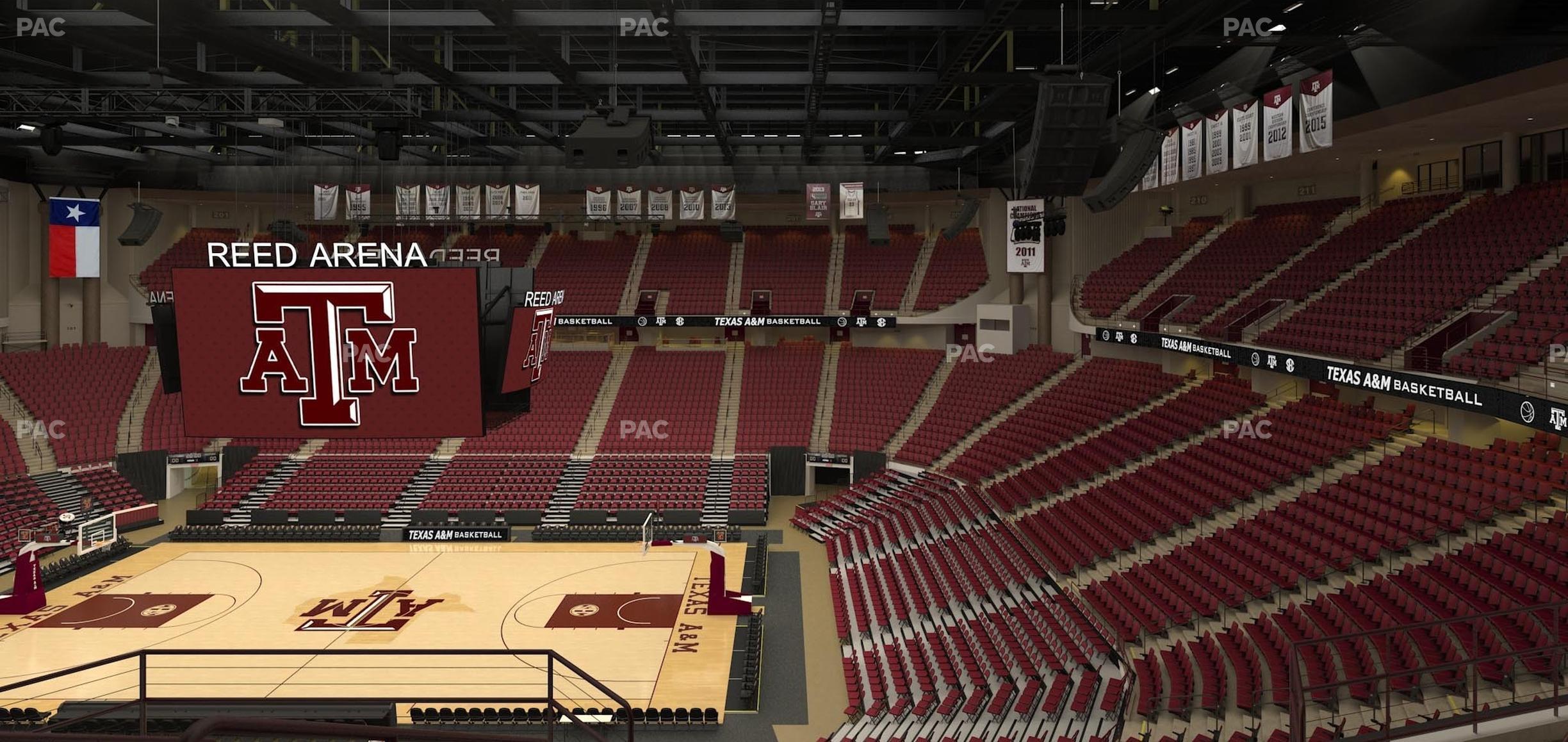 Seating view for Reed Arena Section 219