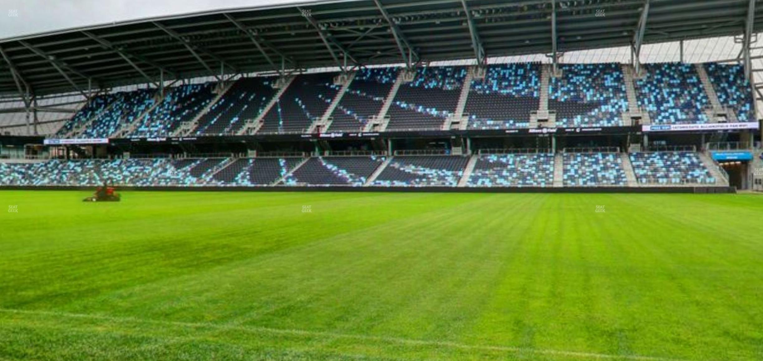 Seating view for Allianz Field Section Field Club 1