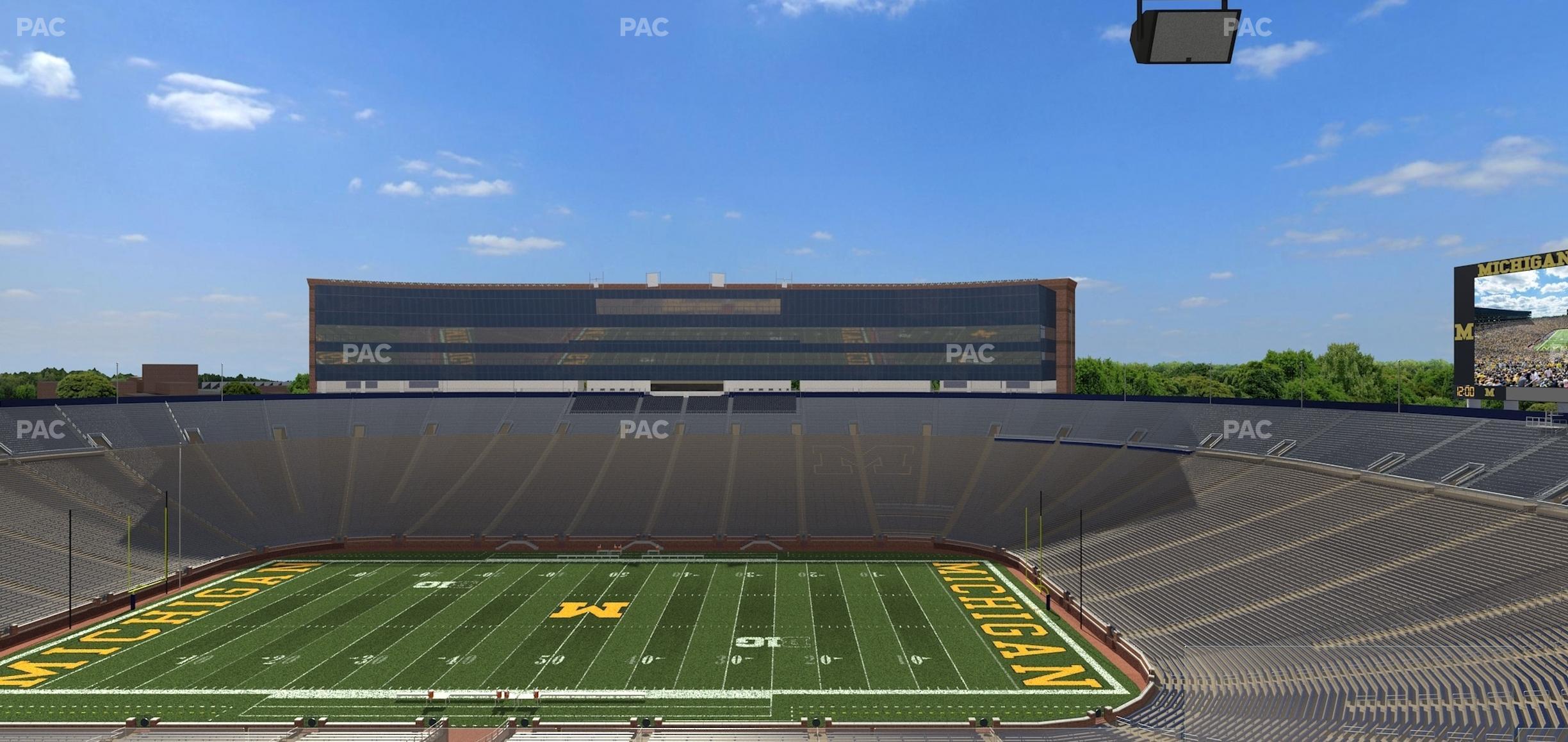 Seating view for Michigan Stadium Section 413