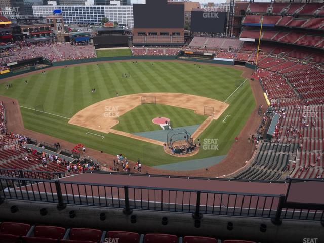 Seating view for Busch Stadium Section Infield Terrace 452