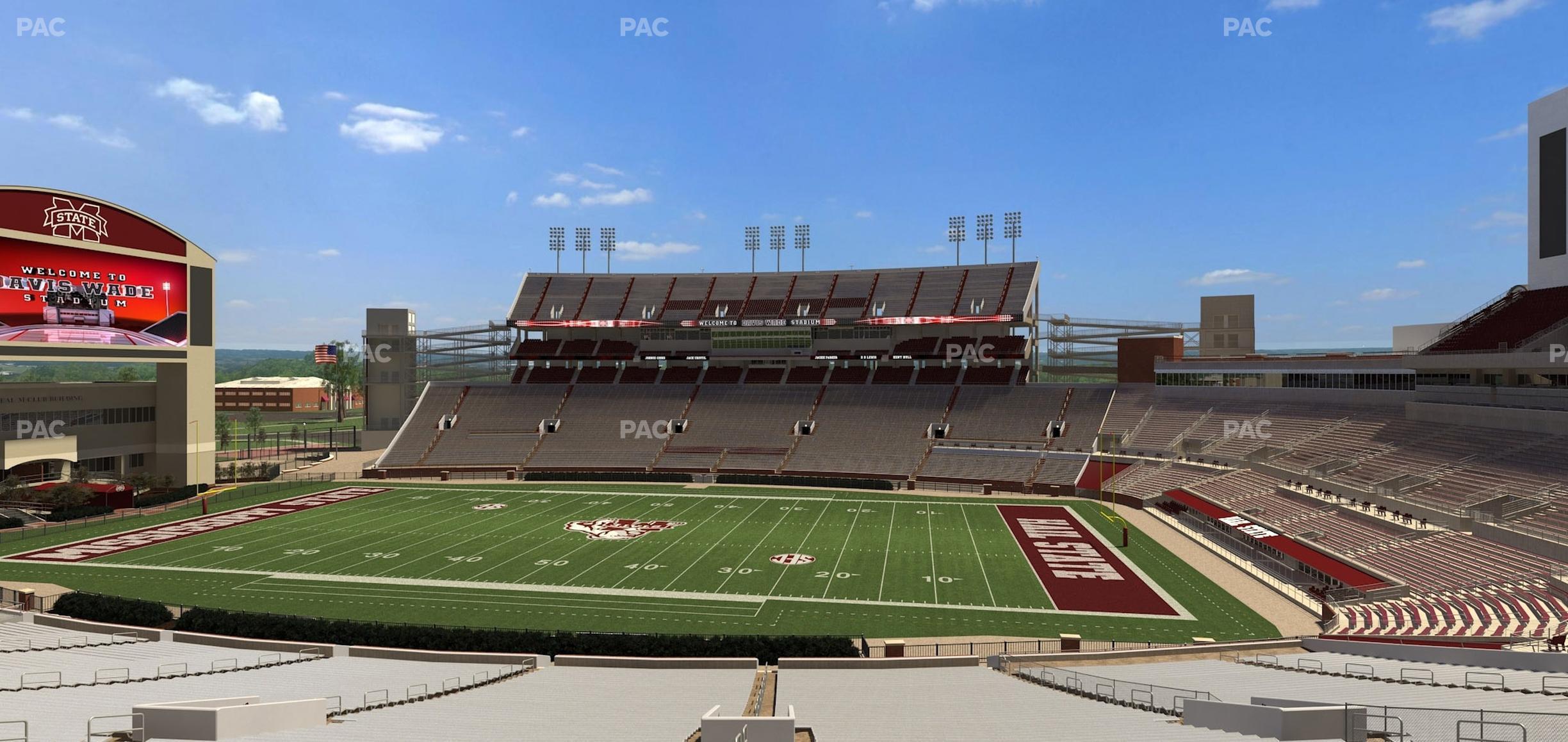 Seating view for Davis Wade Stadium Section 119