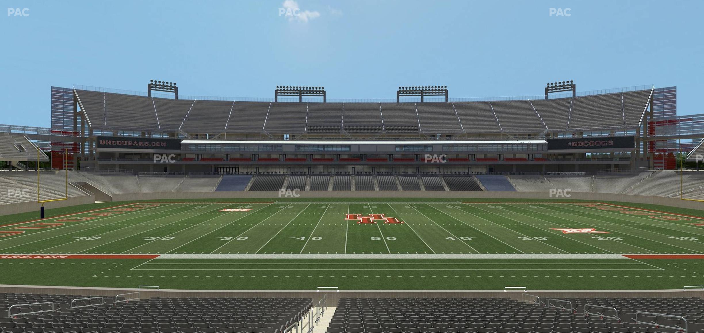 Seating view for TDECU Stadium Section 129