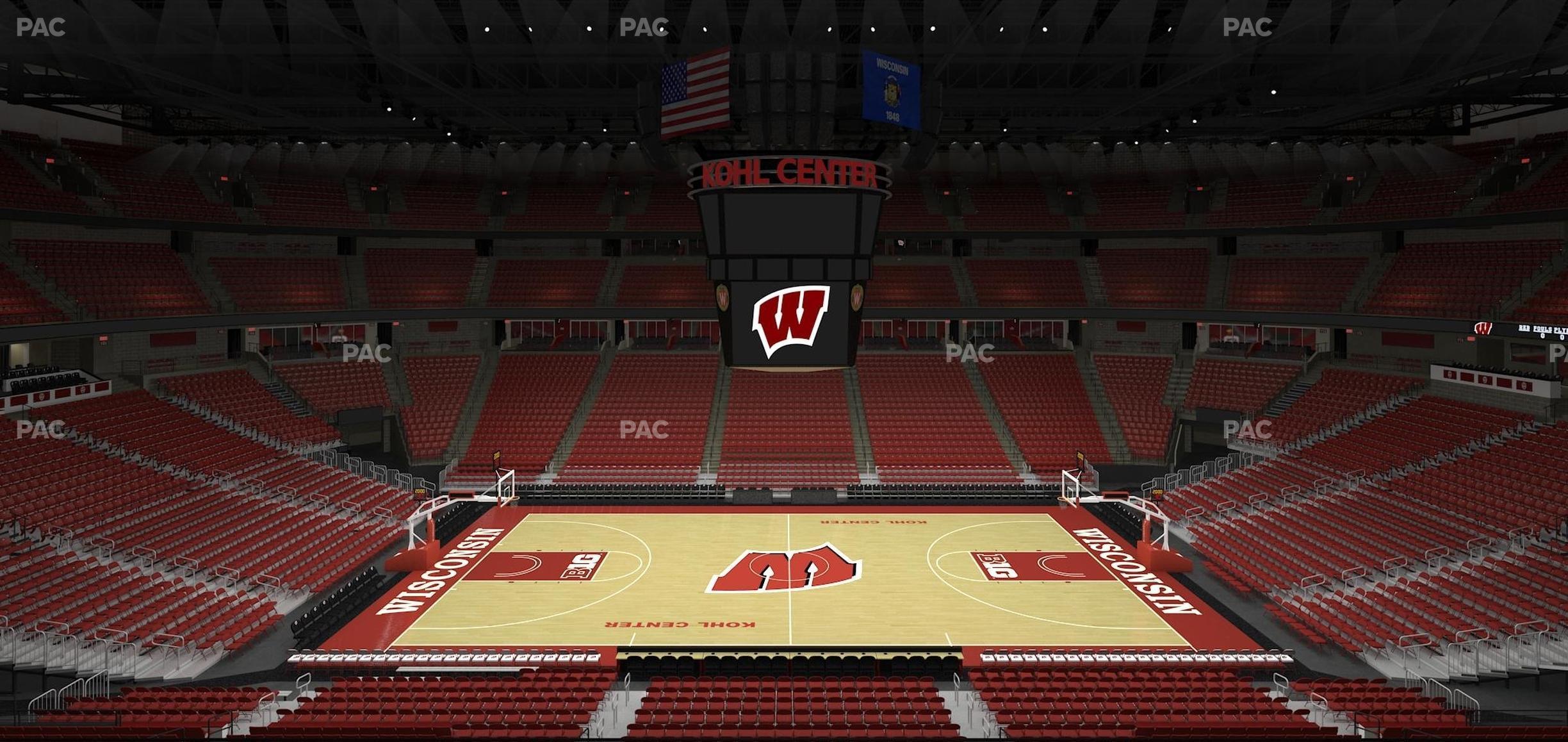 Seating view for Kohl Center Section 222