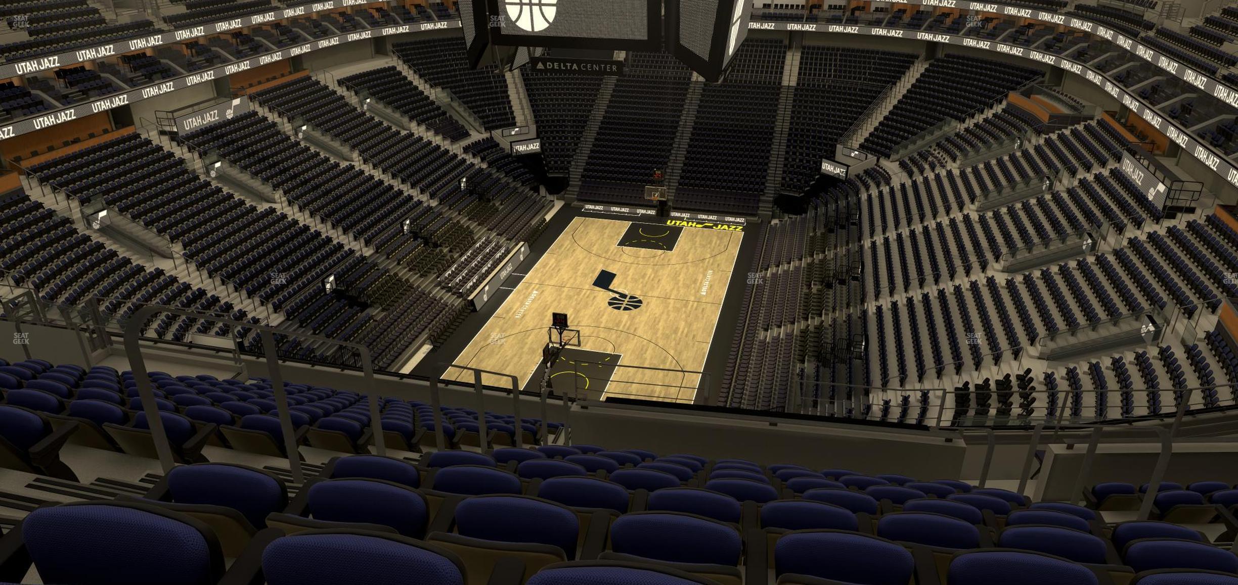 Seating view for Delta Center Section 140