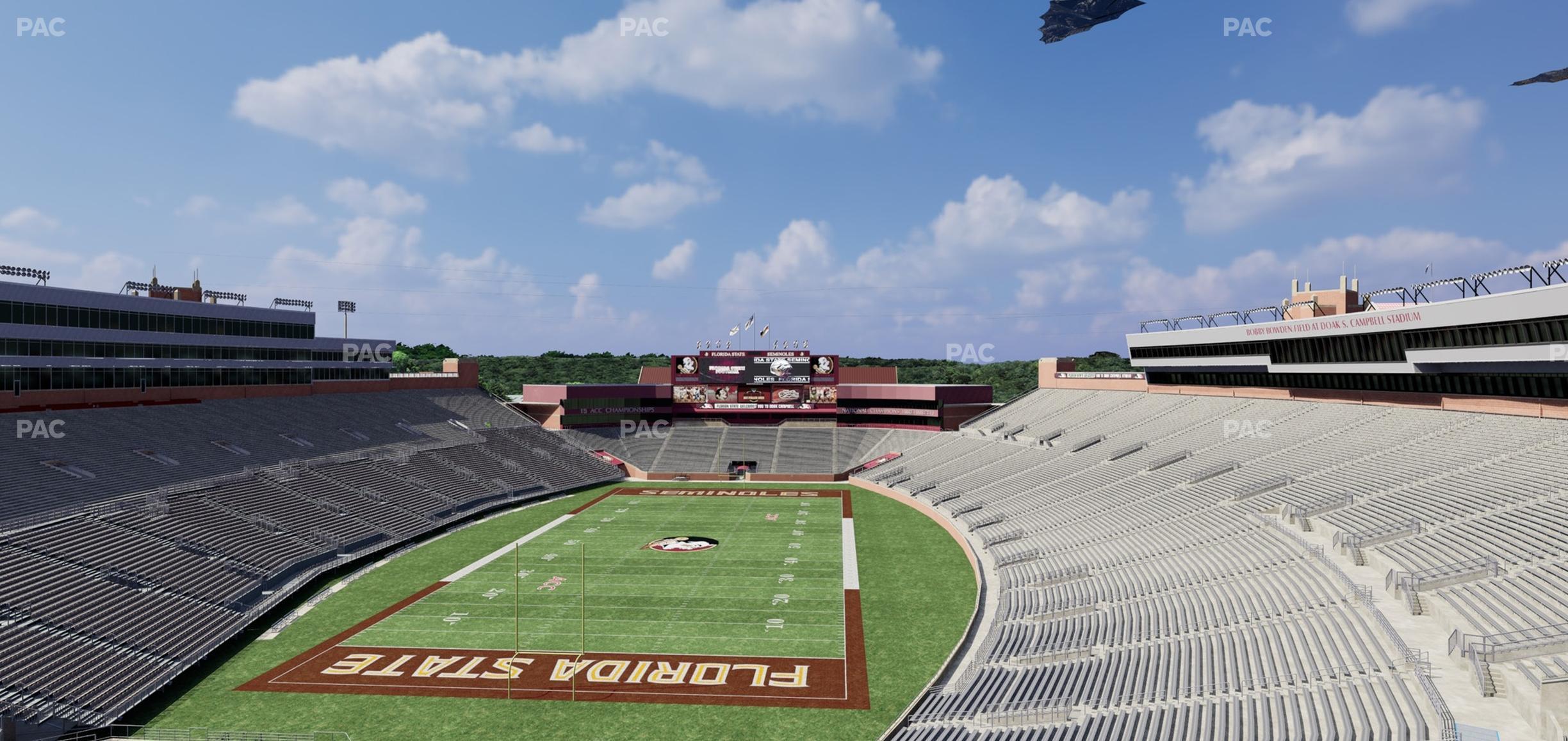 Seating view for Doak Campbell Stadium Section Club 319