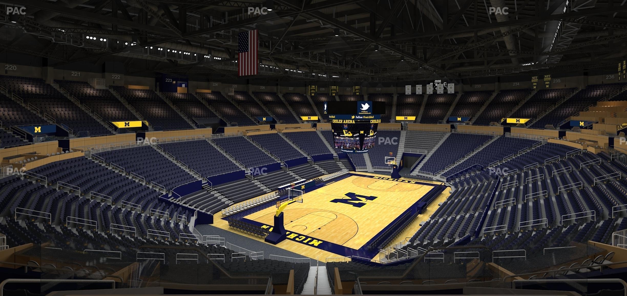 Seating view for Crisler Center Section 211