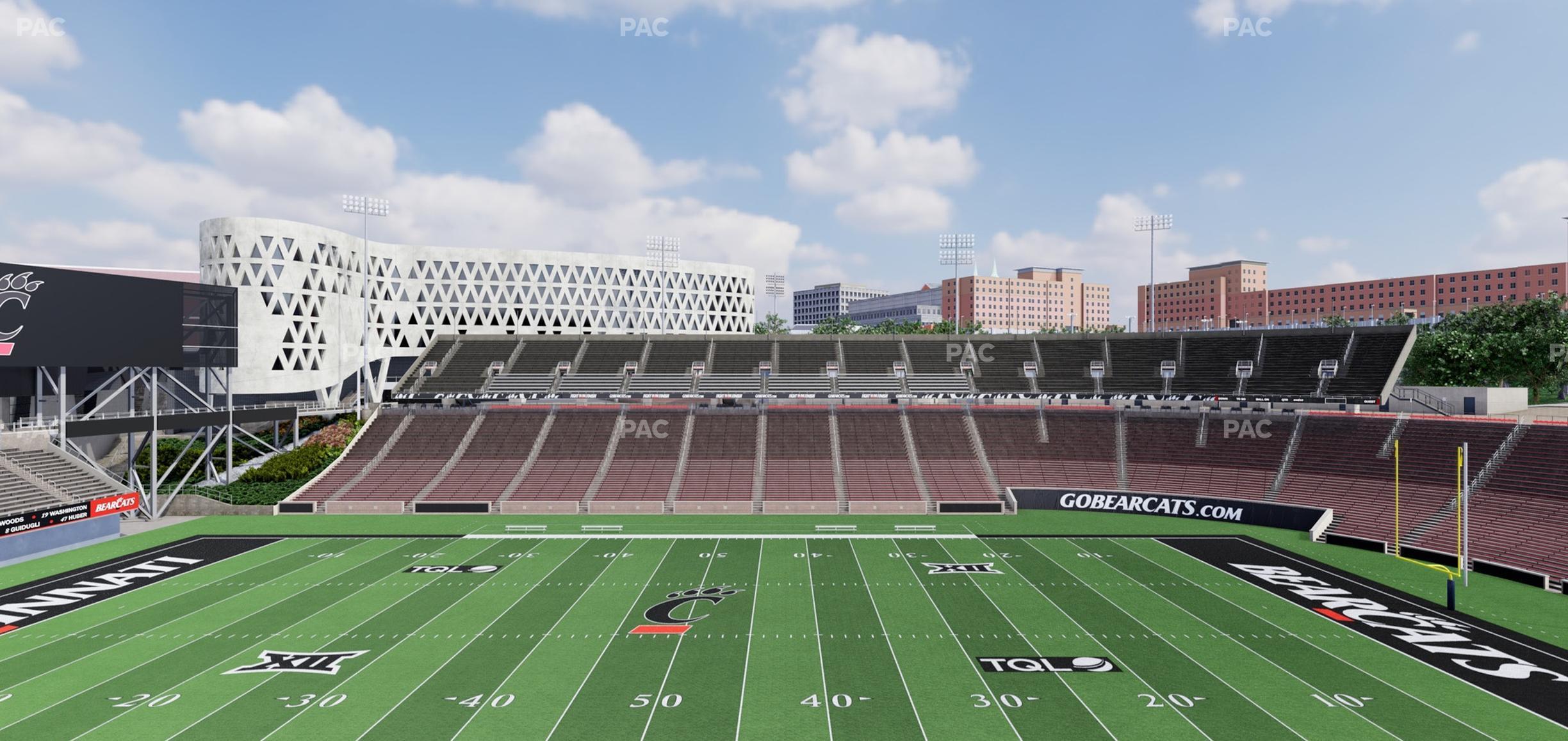 Seating view for Nippert Stadium Section Club 339