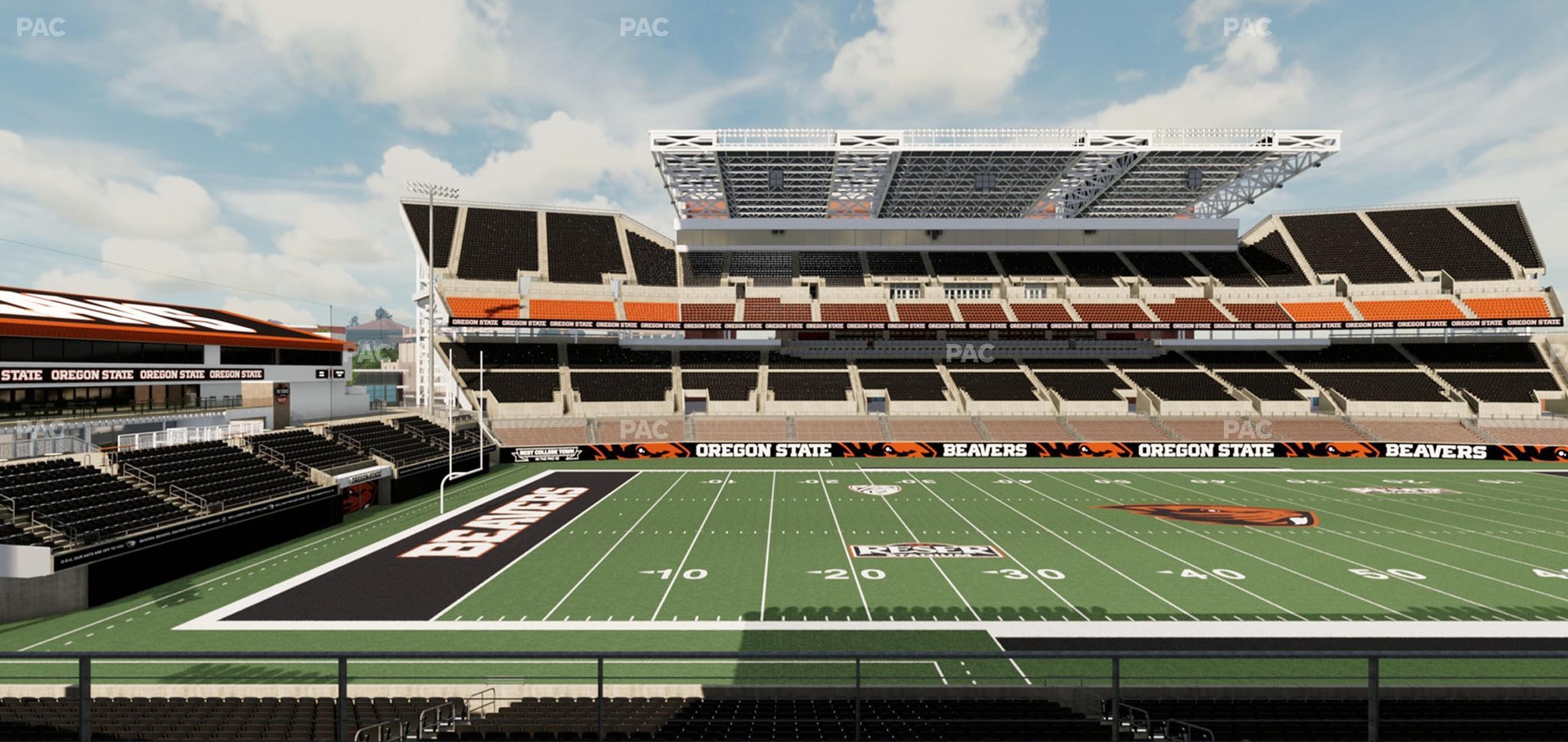 Seating view for Reser Stadium Section West Club 4