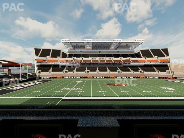 Seating view for Reser Stadium Section Box 22