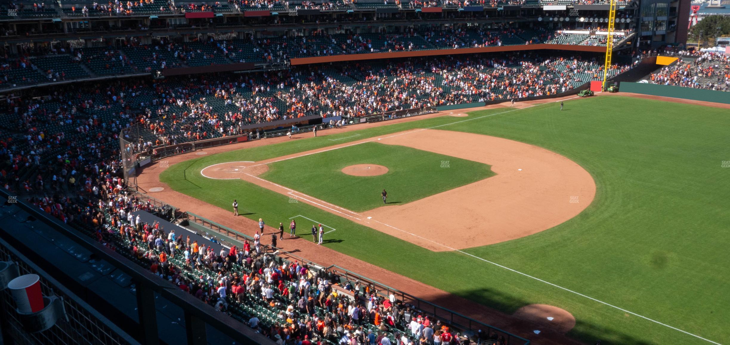 Seating view for Oracle Park Section View Box 302