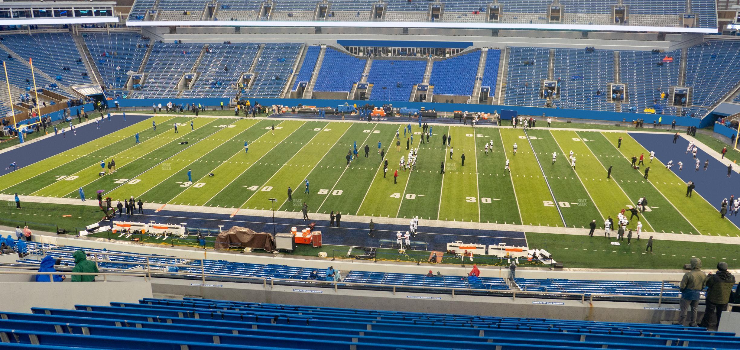 Seating view for Kroger Field Section 207