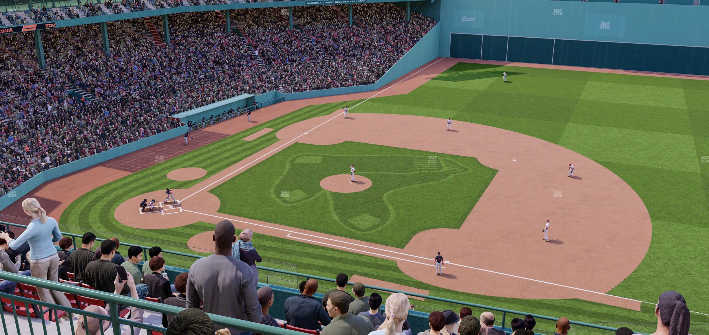 Seating view for Fenway Park Section Aura Pavilion Box 9