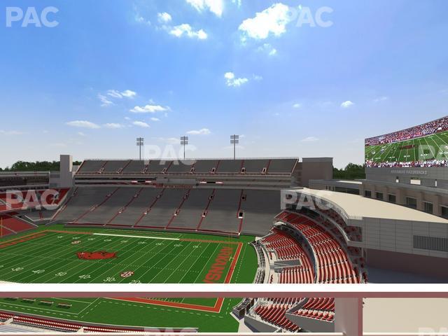 Seating view for Razorback Stadium Section 519 2