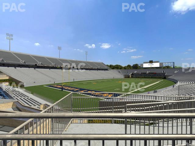 Seating view for Mountaineer Field at Milan Puskar Stadium Section Touchdown Terrace Wc