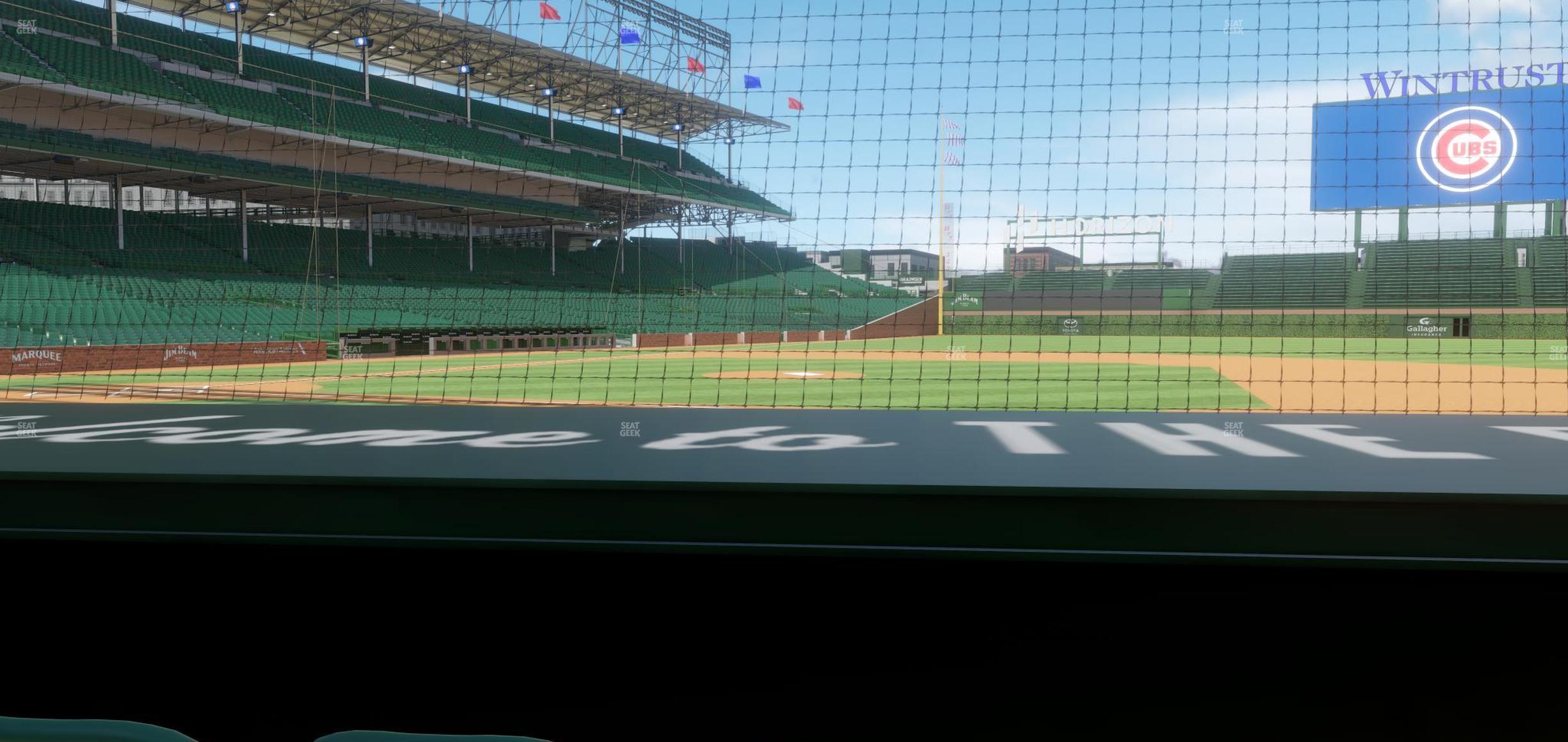 Seating view for Wrigley Field Section Club Box Infield 24