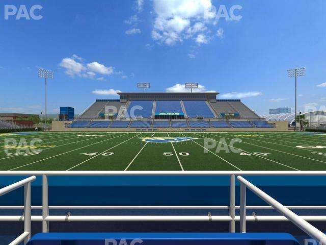 Seating view for Delaware Stadium Section East Box 76