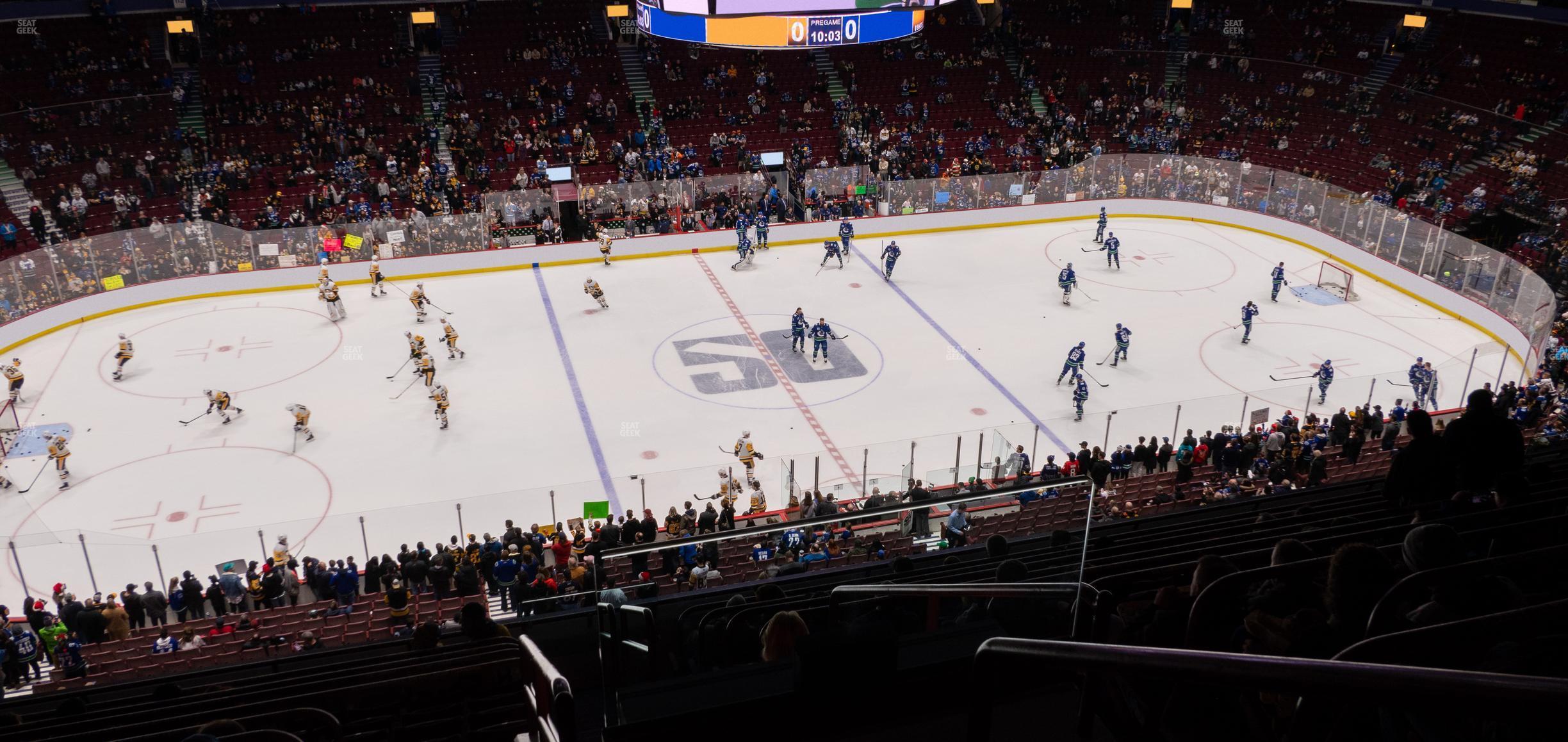 Seating view for Rogers Arena Section 408