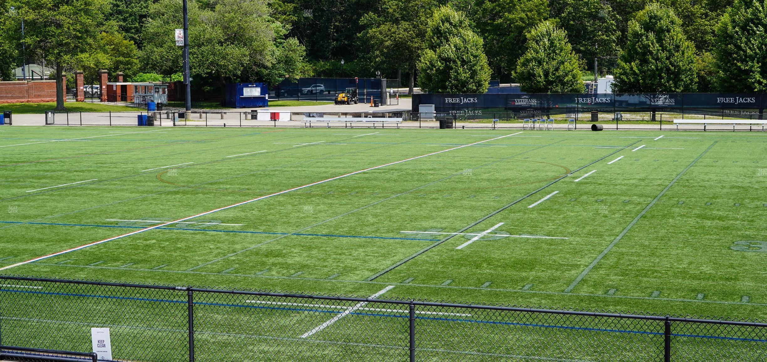 Seating view for Veterans Memorial Stadium Section Riders Reserved 3