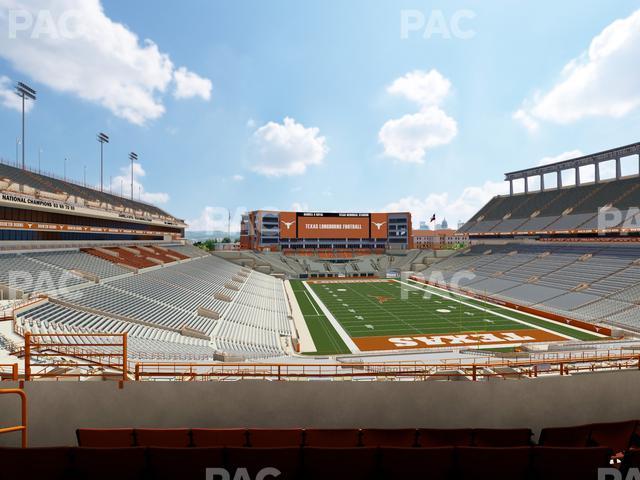 Seating view for Darrell K Royal - Texas Memorial Stadium Section Touchdown Club 18 C