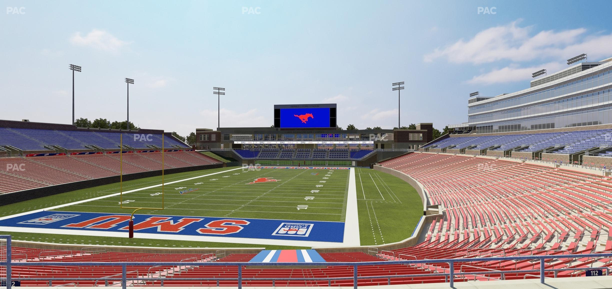 Seating view for Gerald Ford Stadium Section 212