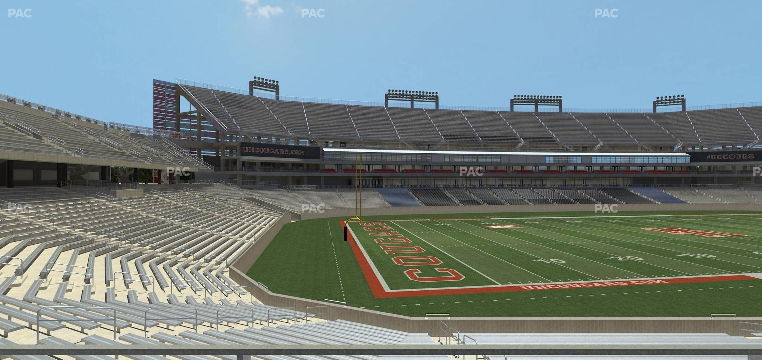 Seating view for TDECU Stadium Section Party Patio 134