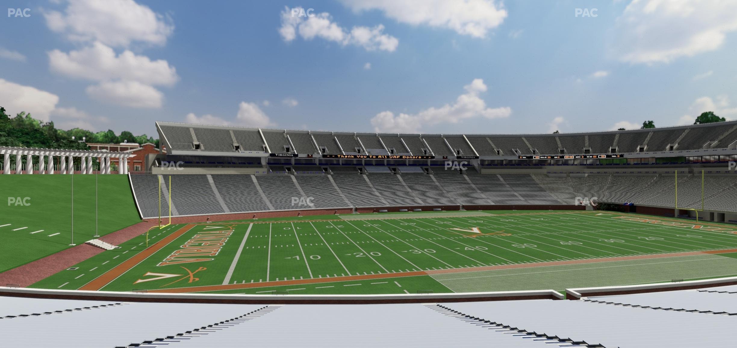 Seating view for Scott Stadium Section 128