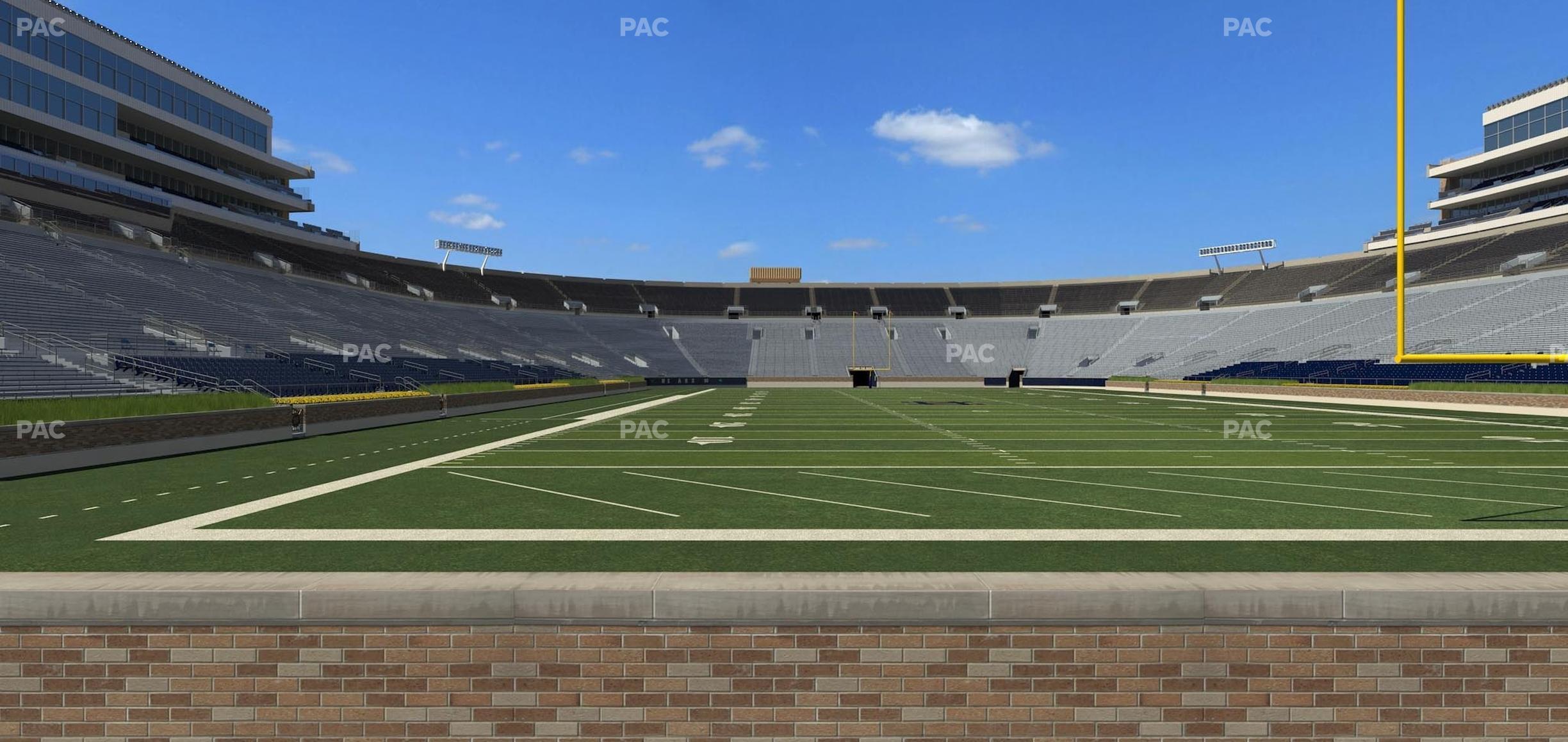 Seating view for Notre Dame Stadium Section 20