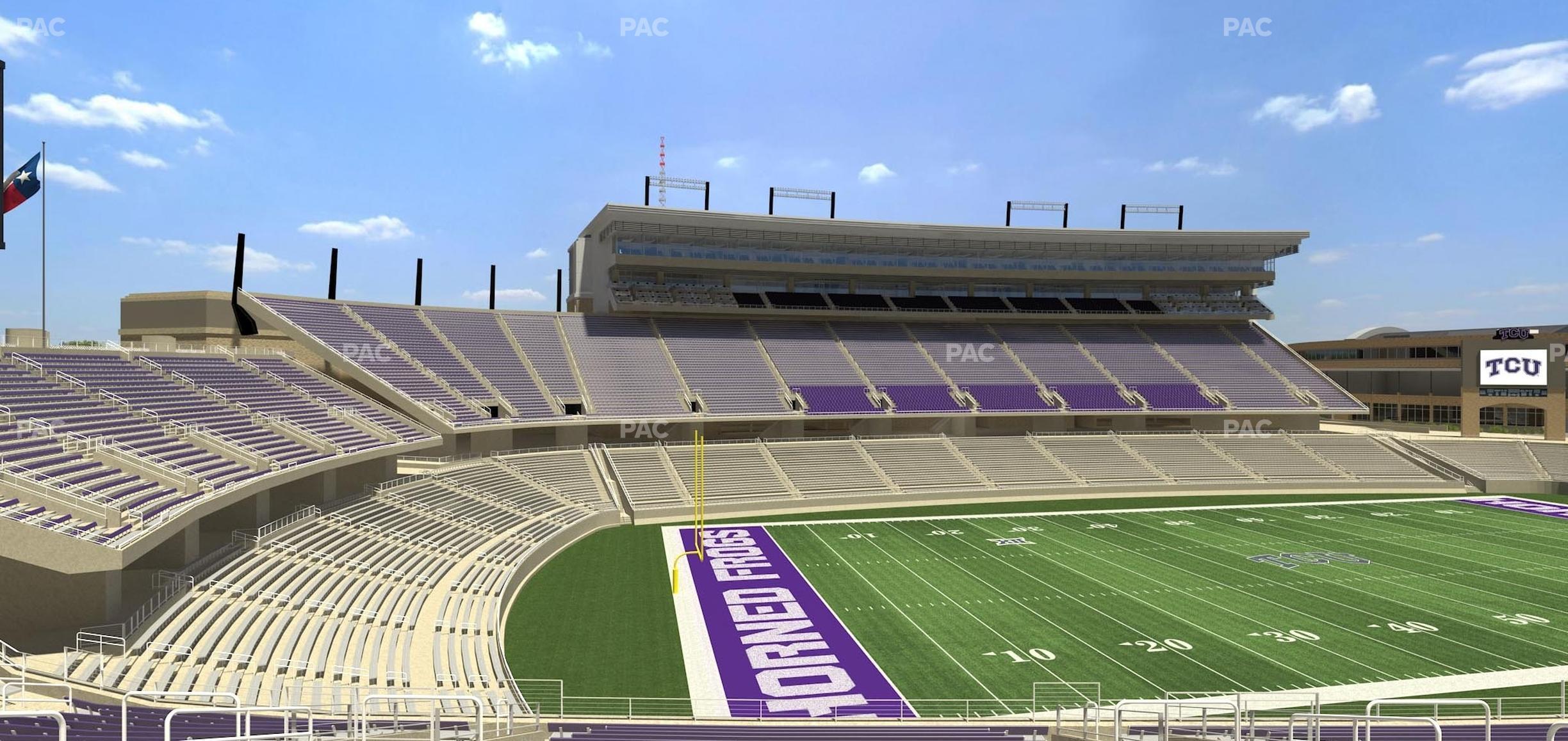 Seating view for Amon G. Carter Stadium Section 213