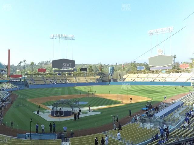 Seating view for Dodger Stadium Section 110 Lg