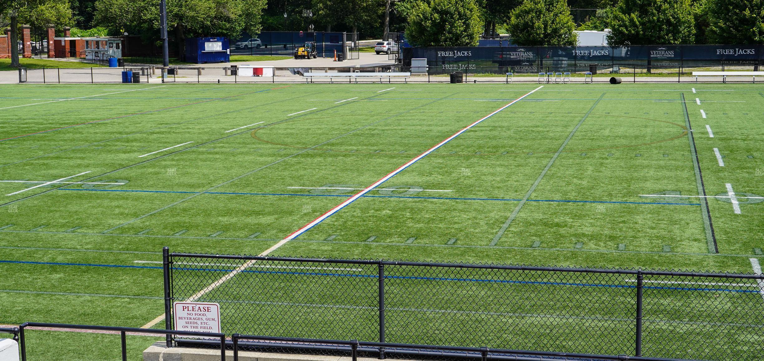 Seating view for Veterans Memorial Stadium Section 1776 Reserved 4