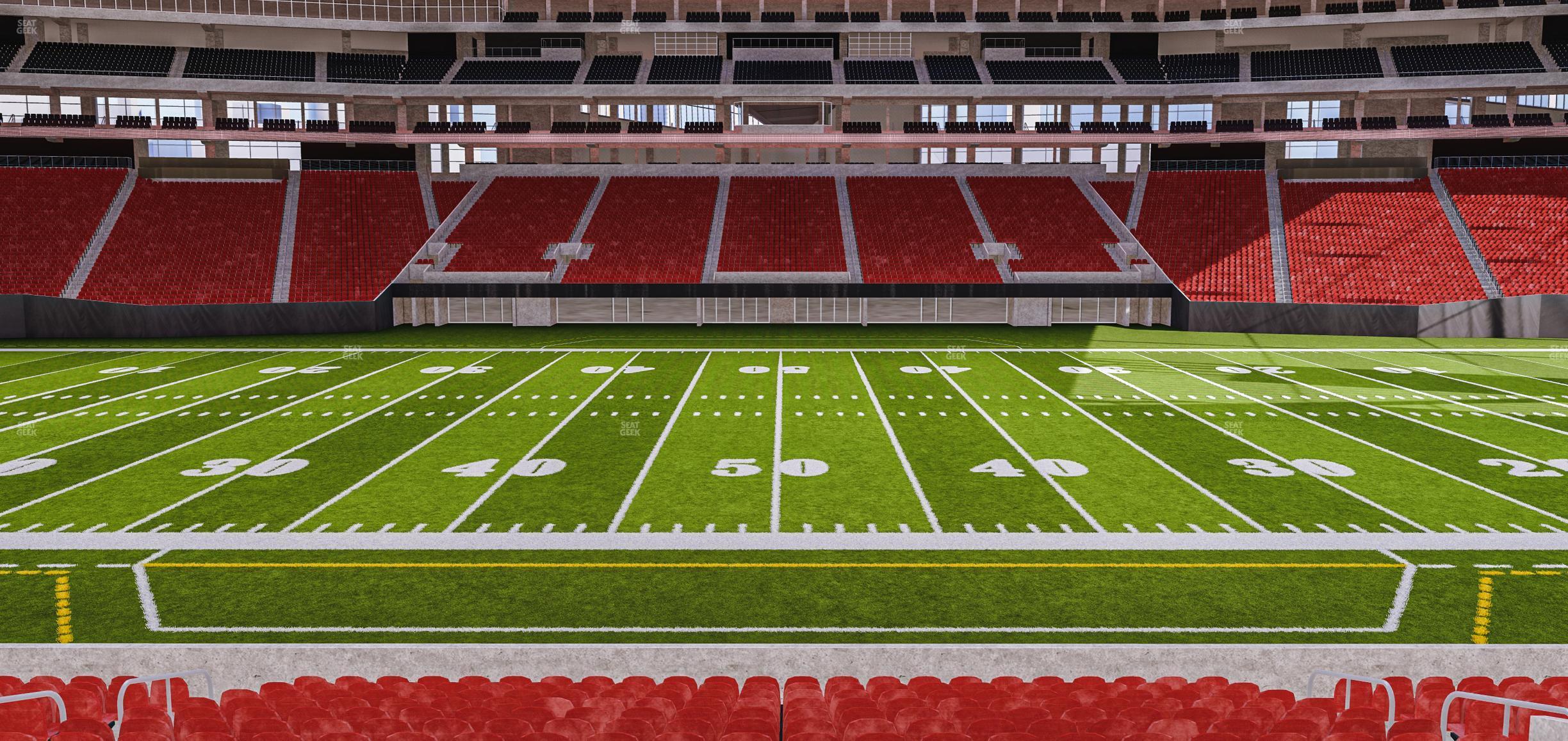 Seating view for Mercedes-Benz Stadium Section Club 110