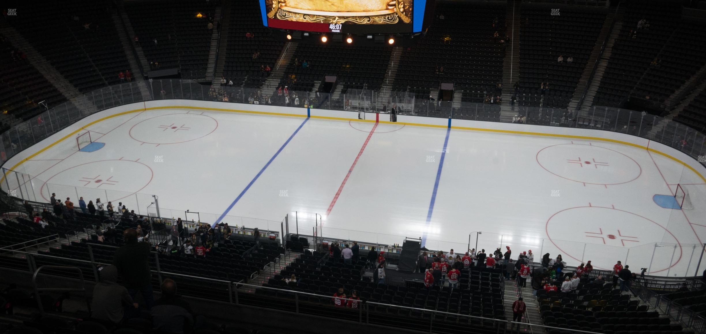 Seating view for T-Mobile Arena Section 206