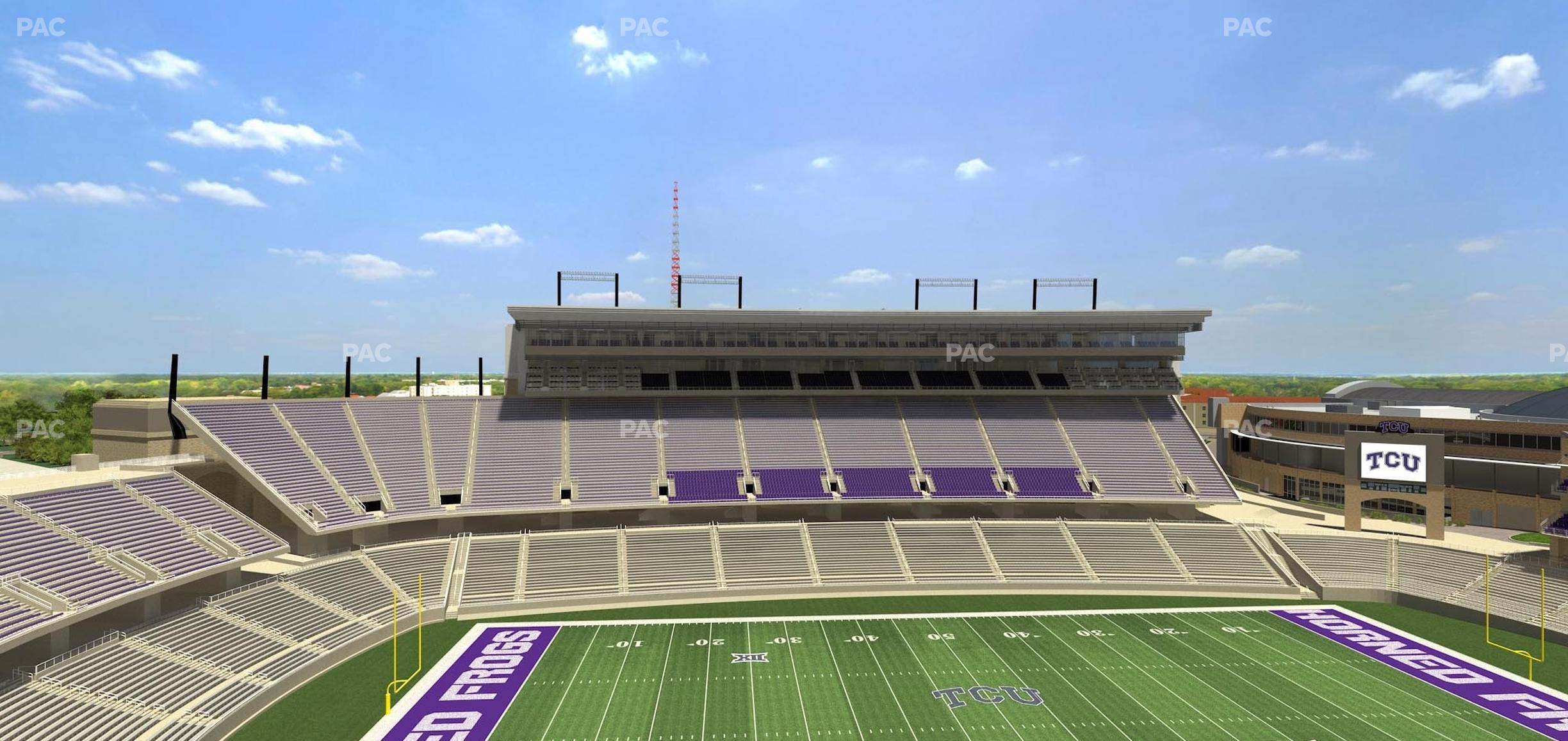 Seating view for Amon G. Carter Stadium Section 308