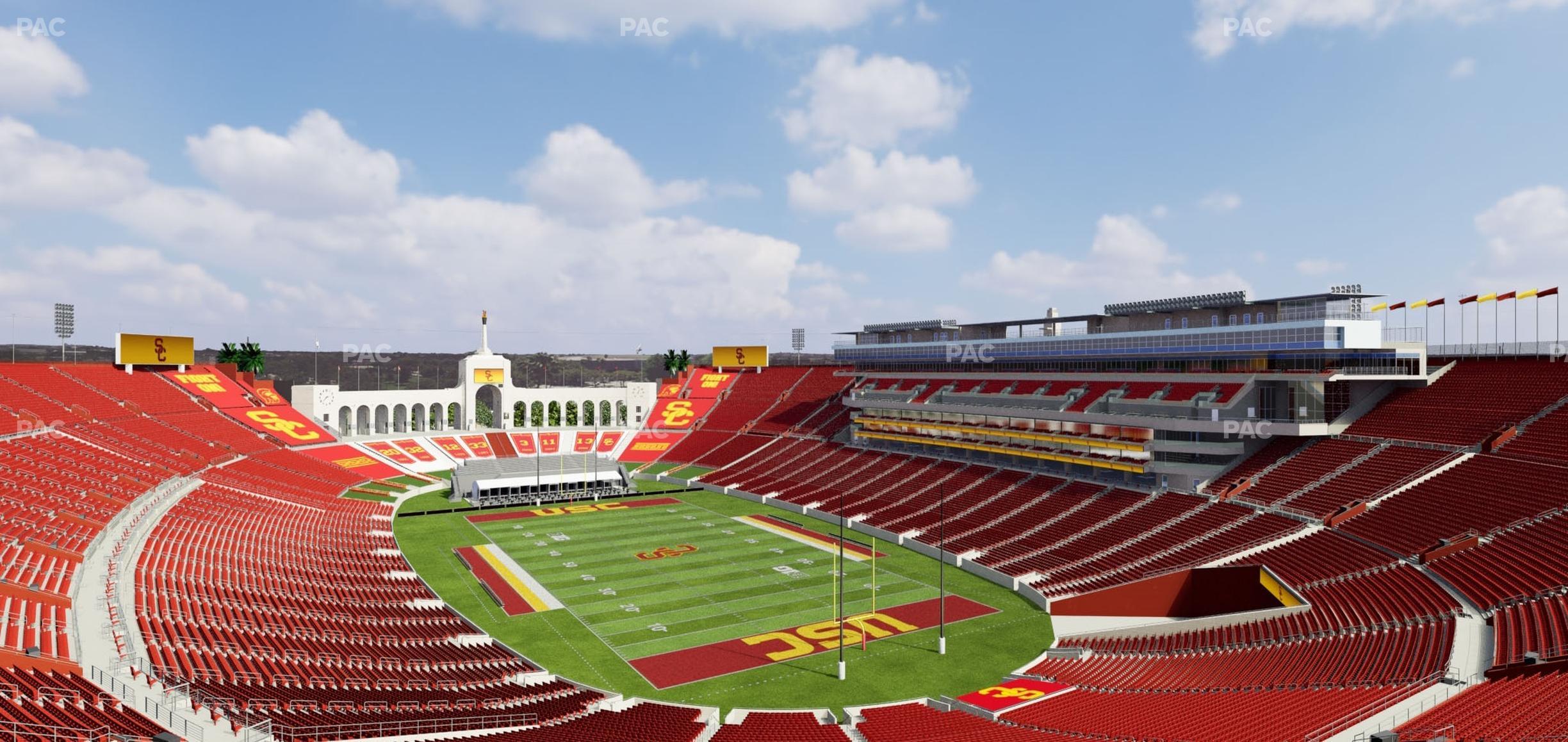 Seating view for Los Angeles Memorial Coliseum Section 316