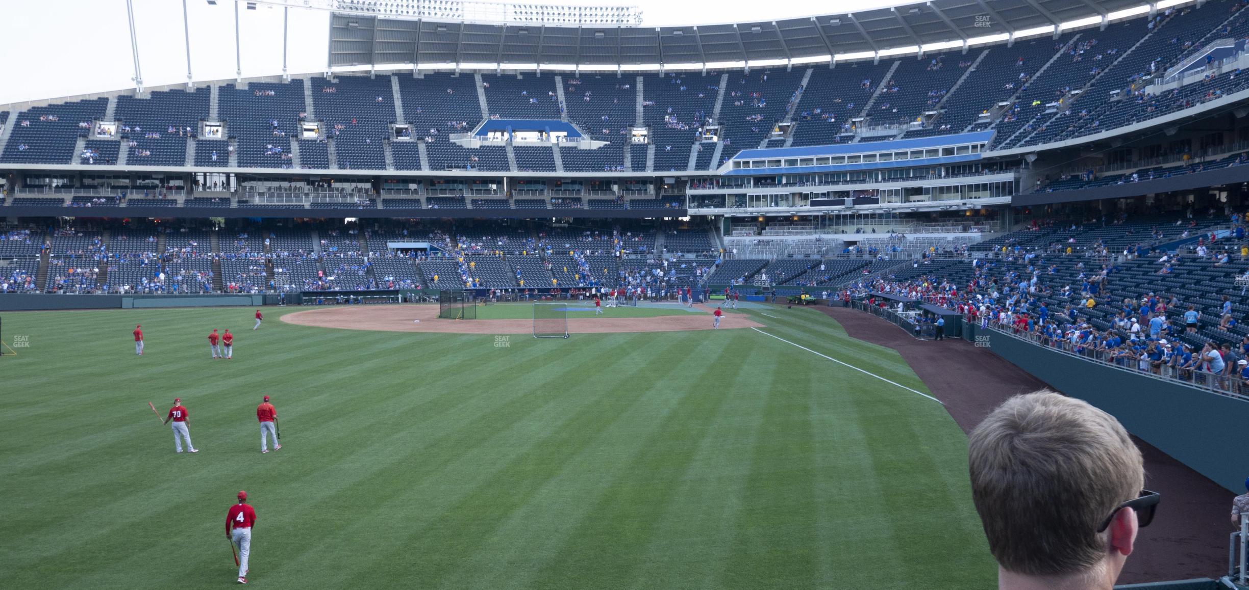 Seating view for Kauffman Stadium Section 105