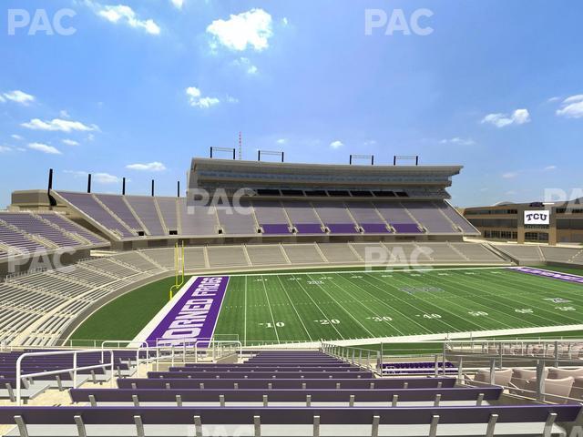 Seating view for Amon G Carter Stadium Section 211